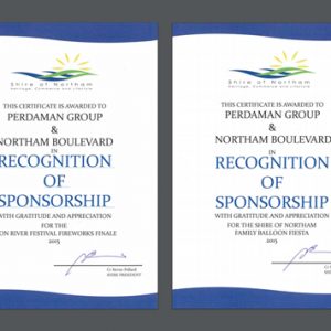 Recognition of Sponsorship